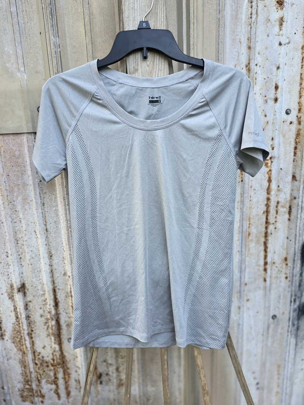 Hind Light Gray Short Sleeve  Active Tee
